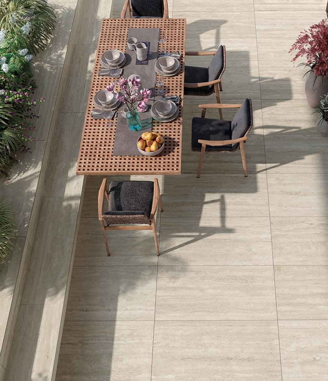 Carrelage pour terrasse sur plot 