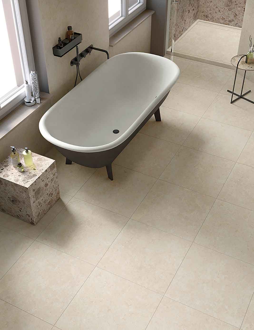 Sol en vinyle salle de bain