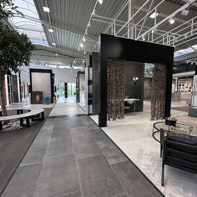 Showroom Materia Liège 2000m² de carrelage
